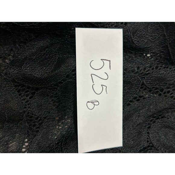 Black Lace Open Front Long Kimono Cardigan Wrap Paisley Print Whimsigoth Witchy - Picture 8 of 8